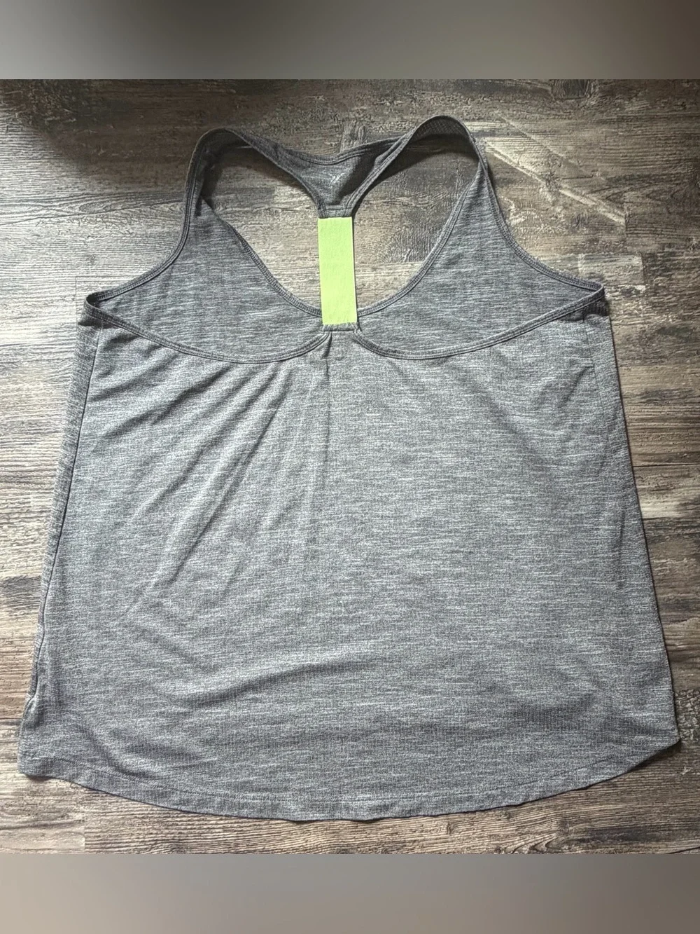 Lot of 2 athletic orange v-neck gray racerback tank tops women’s 2x